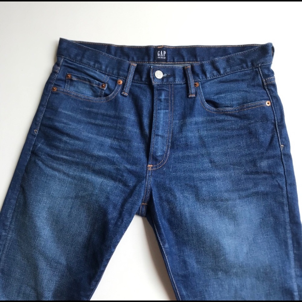 Gap Slim Straight Bright Indigo Jeans Size 32 x 30